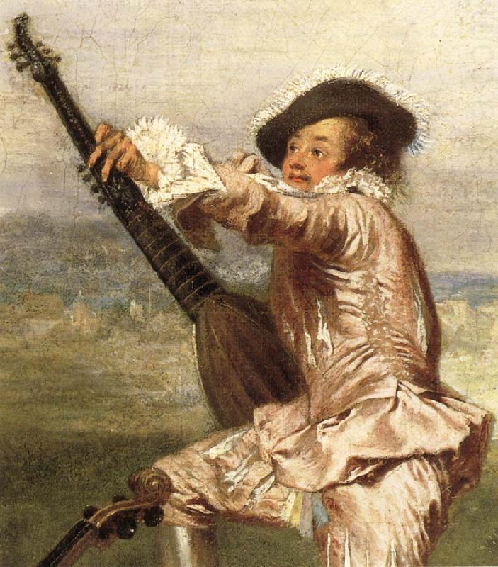 Details of The Music-Party, Jean-Antoine Watteau